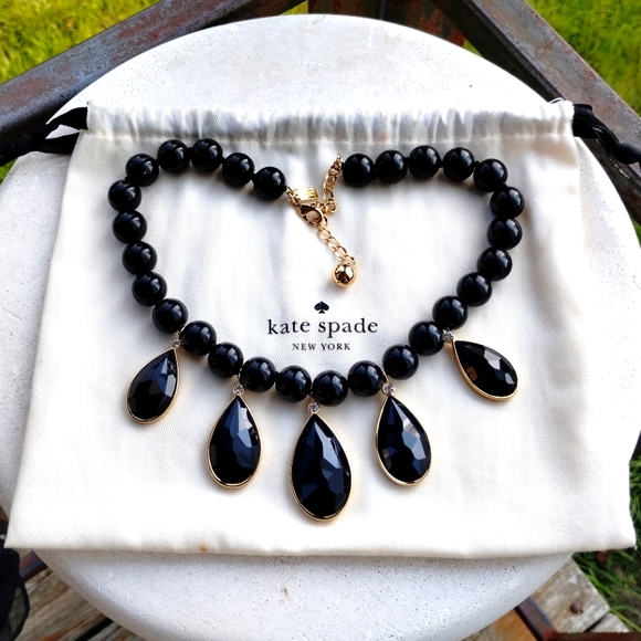 kate spade Jewelry - Kate Spade Bead Stone Bib Necklace